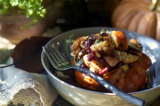 Sausage Stuffed Acorn Squash