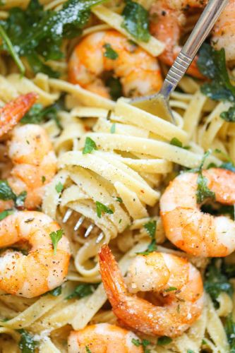 Garlic Butter Shrimp Pasta