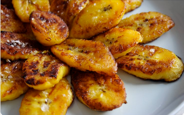 Oven-baked sweet plaintains