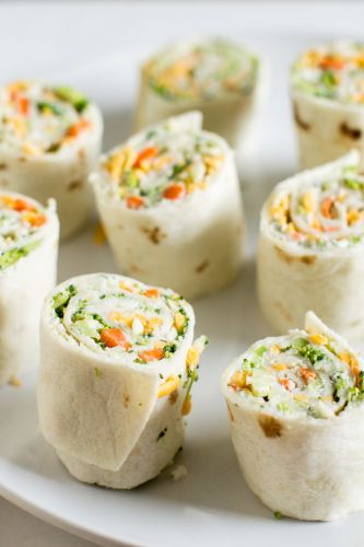 VEGETABLE TORTILLA ROLL UPS