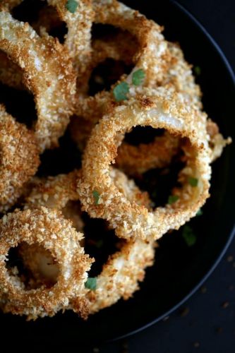 Ginger Wasabi Baked ONion Rings