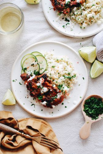 Tandoori Chicken with Israeli Couscous