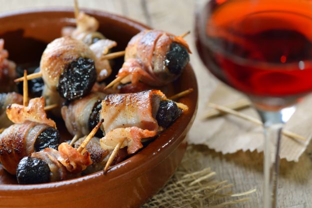 Prunes Wrapped in Bacon