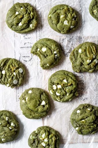 Brown Butter White Chocolate Match Cookies