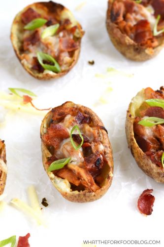 BBQ CHICKEN POTATO SKINS