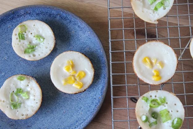 Khanom Krok (Coconut-Rice Pancakes)