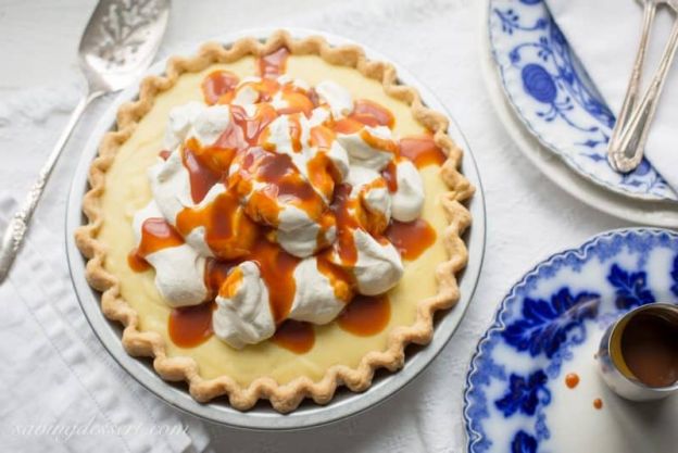 Vanilla Cream Caramel Pie