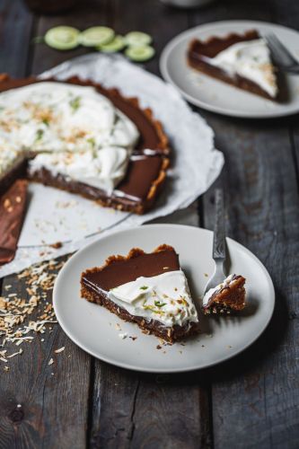 Chocolate and Lime Pie with Graham Cracker Crust