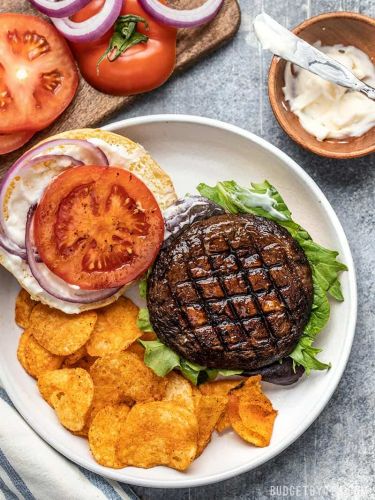 marinated portobello mushroom burgers