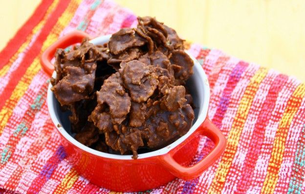 Chocolate cornflake clusters