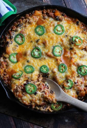 CHEESY MEXICAN SKILLET CASSEROLE