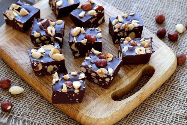 Nutty, dark chocolate Nutella bars