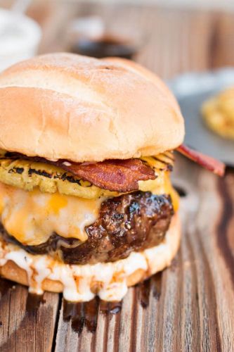 Teriyaki Pina Colada Burgers