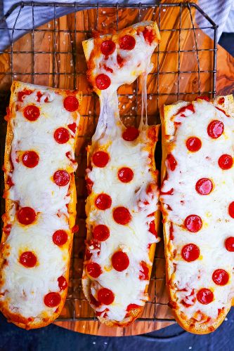 Easy French Bread Pizzas