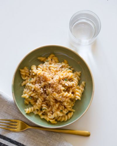 Pumpkin Thyme Mac and Cheese