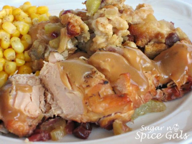 Slow-cooker turkey and stuffing