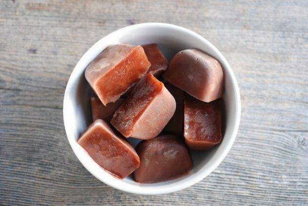 Chocolate milk ice cubes