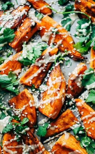 30-Minute Sesame Roasted Sweet Potatoes