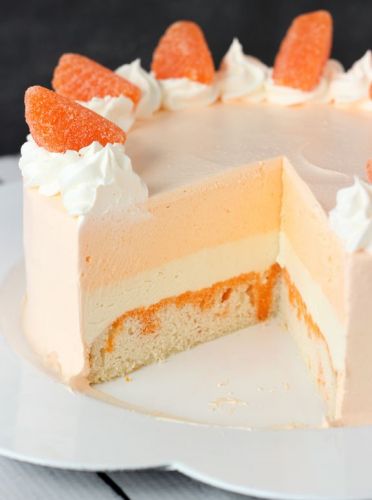 Orange Creamsicle Ice Cream Cake