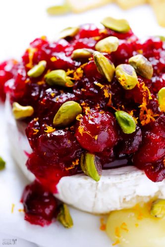 Cranberry Pistachio baked brie