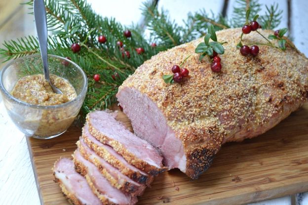 Swedish Christmas ham (julskinka)