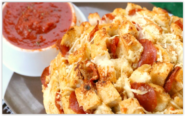 69. Loaf pizza pull-apart bread