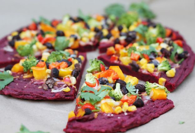 23. Beet crust pizza