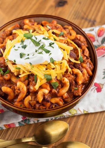 Slow Cooker Chili Mac