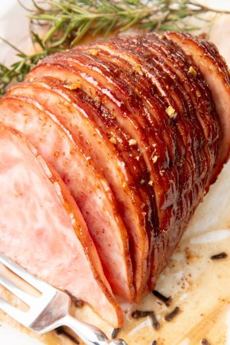 Slow Cooker Honey-Glazed Ham