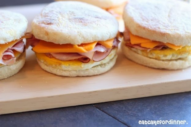 Homemade freezer breakfast sandwiches