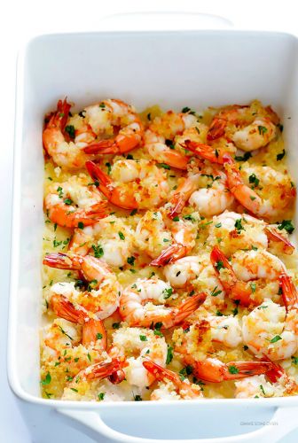 Garlicky Baked Shrimp