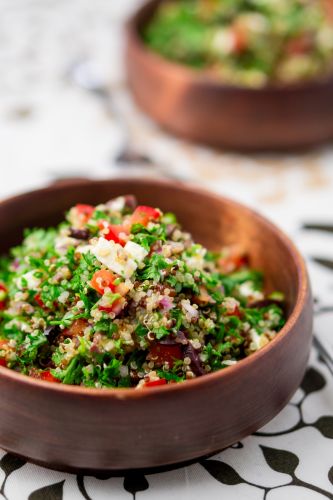 Greek-style quinoa tabbouleh