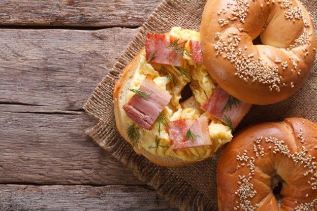 Bagel sandwiches