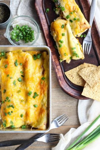 4 Ingredient Chicken Enchiladas