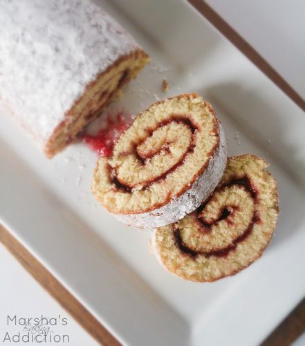 Raspberry Jam Swiss Roll