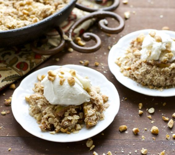 Peanut Butter Honey Apple Crisp