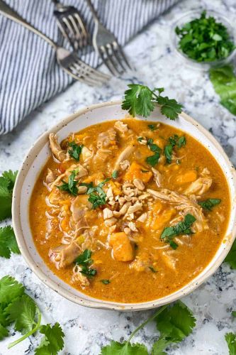 West African Peanut Stew with Chicken and Sweet Potatoes