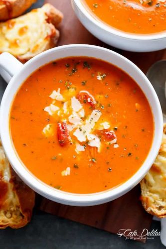 Creamy Roasted Tomato Basil Soup