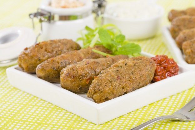 Crispy chicken koftas