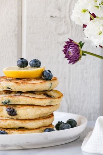 Lemon Blueberry Pancakes