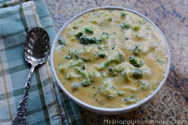 5-Ingredient Broccoli Cheese Soup