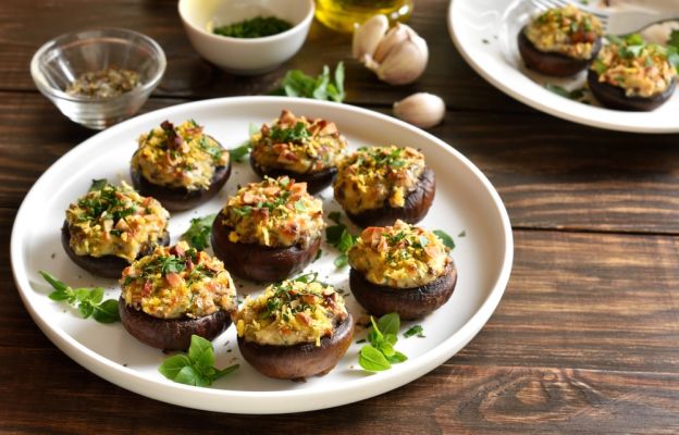 Stuffed Mushroom Caps