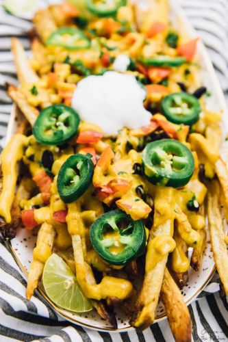 Vegan Loaded Nacho Cheese Fries