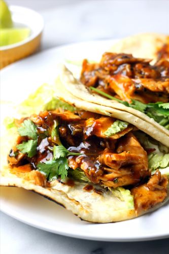 Korean Barbecue Salmon Tacos