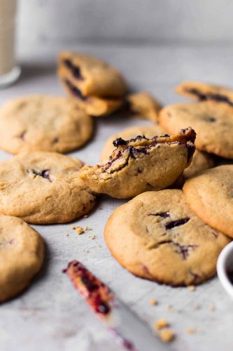 Peanut Butter and Jelly Cookies