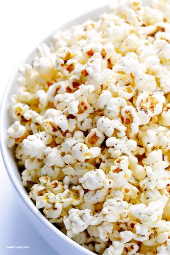 Olive oil and Parmesan popcorn