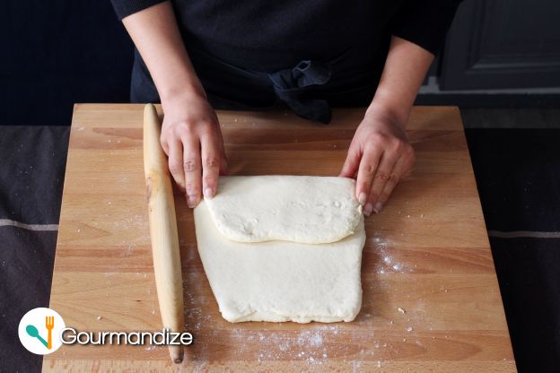 Repeat the turning of the dough