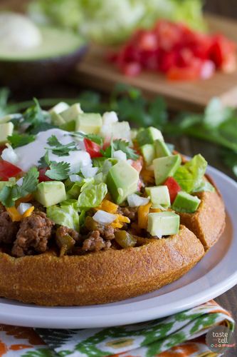 Taco Cornbread Waffles