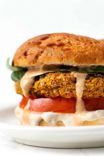 Chipotle Butternut Squash & White Bean Burgers