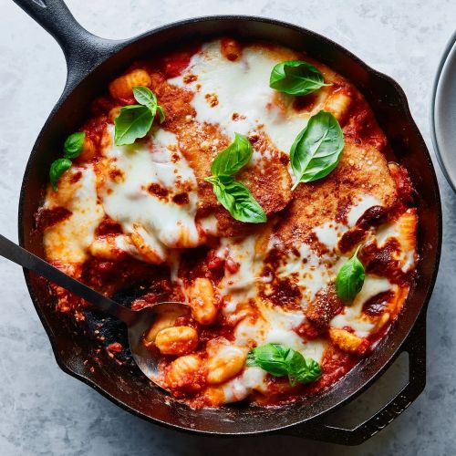 Skillet Chicken Parmesan and Gnocchi